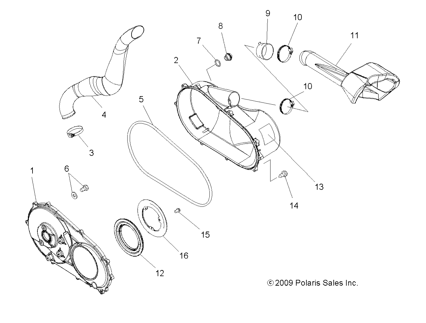 BODY, CLUTCH COVER - A11DH50FX (49ATVCLUTCHCVR10SP500TRG)